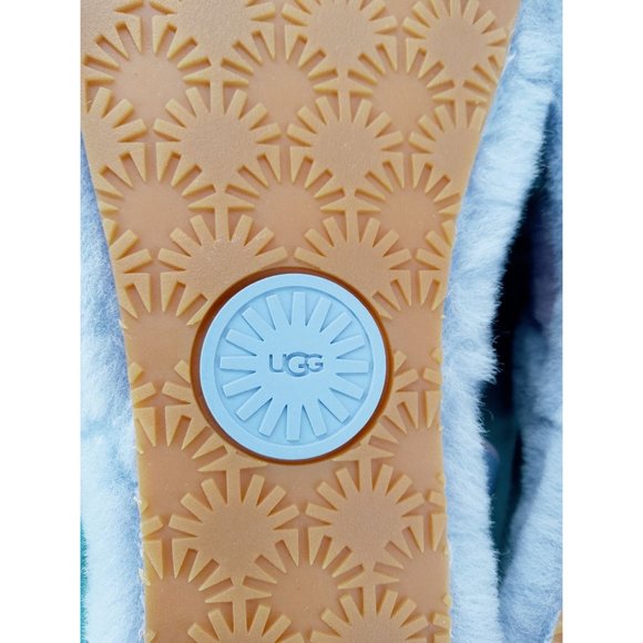 UGG Fluff Yeah Sling Back 1097169 Pink Blue Purple Women 7 Sandal Sheep Shoe New - Picture 7 of 11